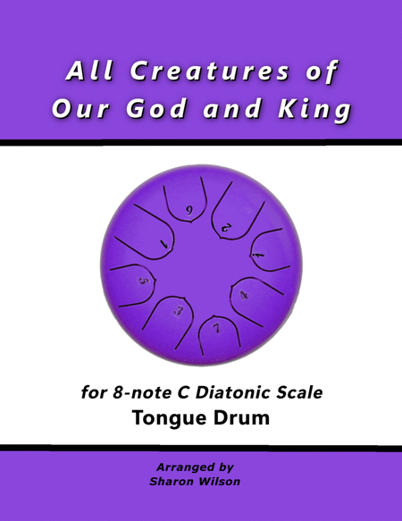 All Creatures of Our God and King (for 8-note C major diatonic scale Tongue Drum) image number null