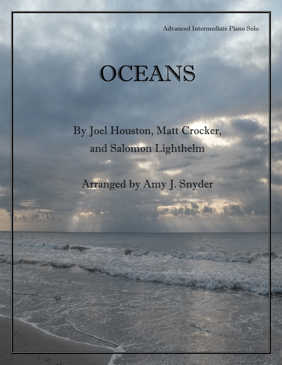 Oceans (Where Feet May Fail) Piano Solo scores gallery preview page 1