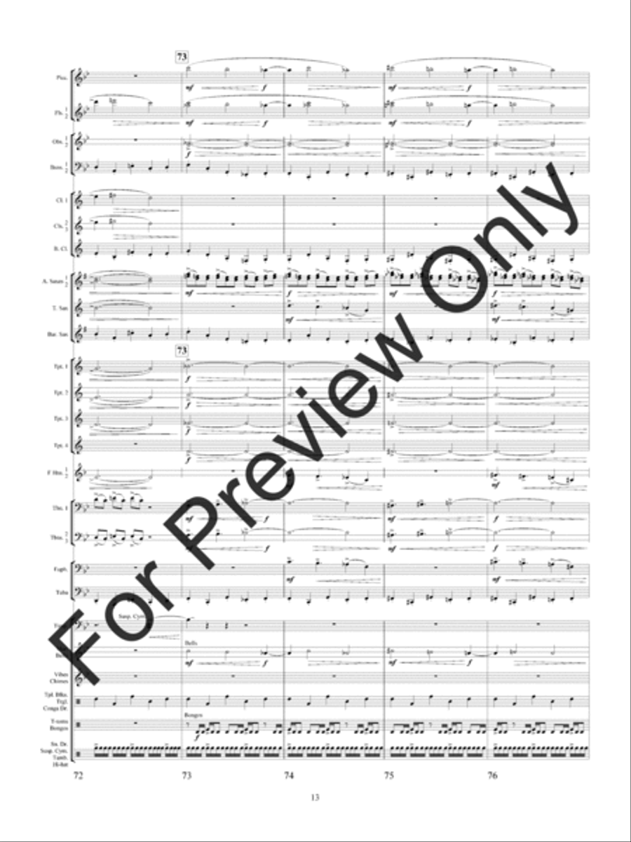 Quintology (Score) Quintology (Score) Concert Band scores gallery preview page 16
