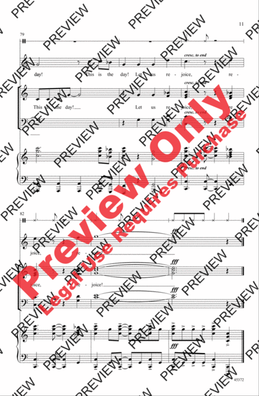 This Is the Day! 4-Part scores gallery preview page 11