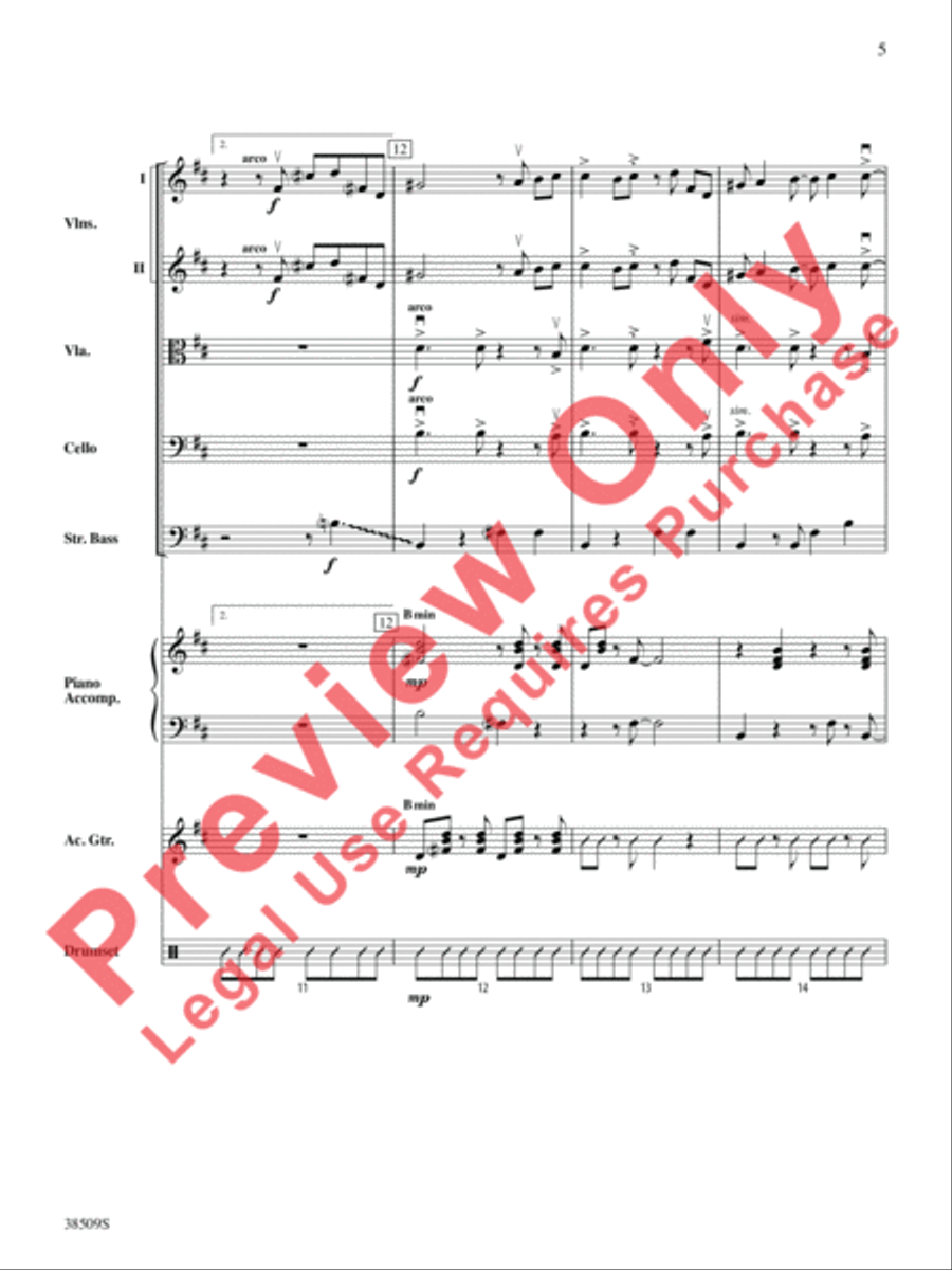 Recorda Me Recorda Me String Orchestra scores gallery preview page 6