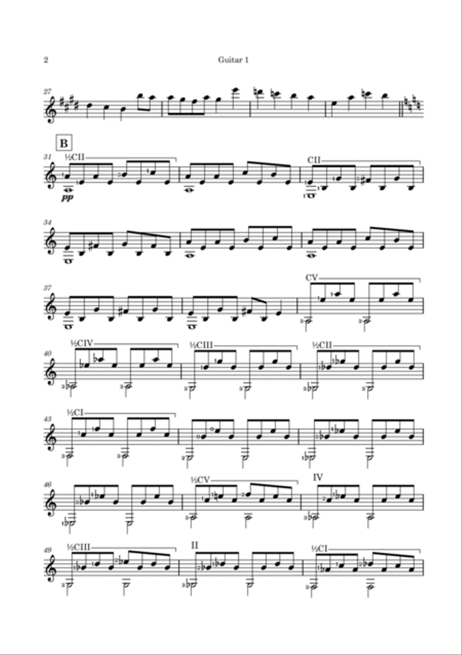 One Last Wish Guitar scores gallery preview page 5