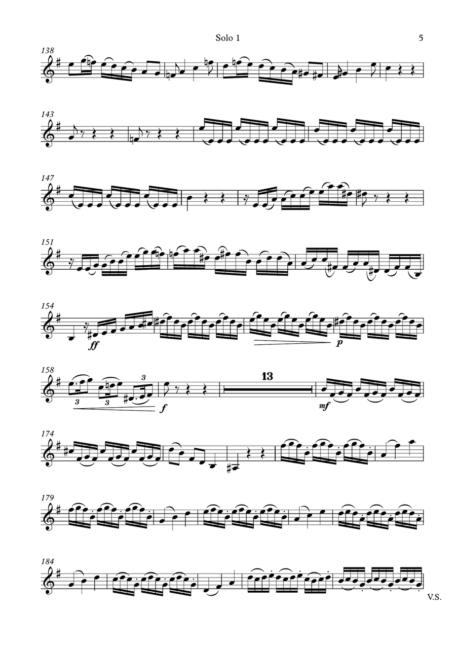 Vivaldi Double Cello Concerto for Two Brass Instruments in Bb Treble clef or C Bass Clef Trombone scores gallery preview page 5