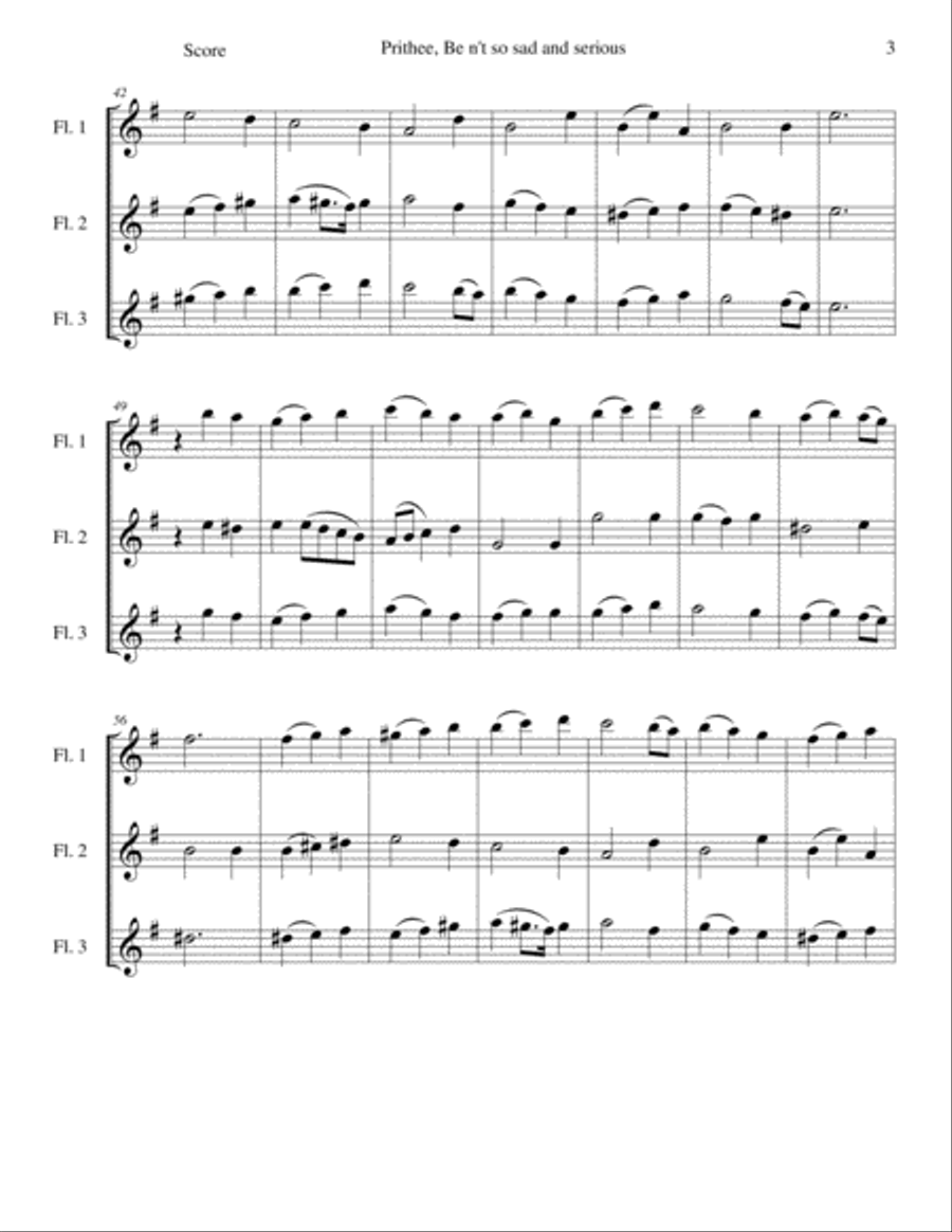 Eight Classical and Traditional Canons for 3 flutes Flute Solo scores gallery preview page 3