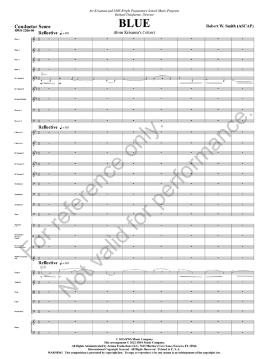 Blue Blue Concert Band scores gallery preview page 4