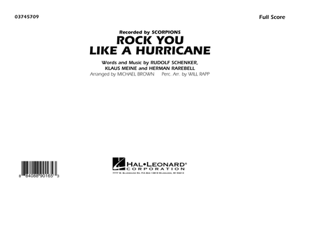 Rock You Like a Hurricane - Conductor Score (Full Score)