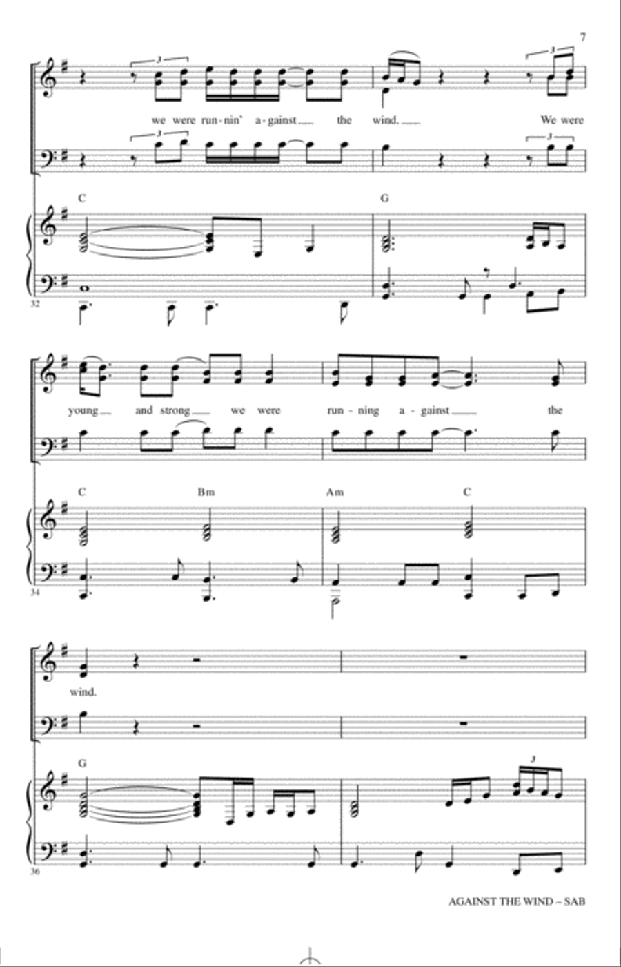 Against The Wind 3-Part scores gallery preview page 6