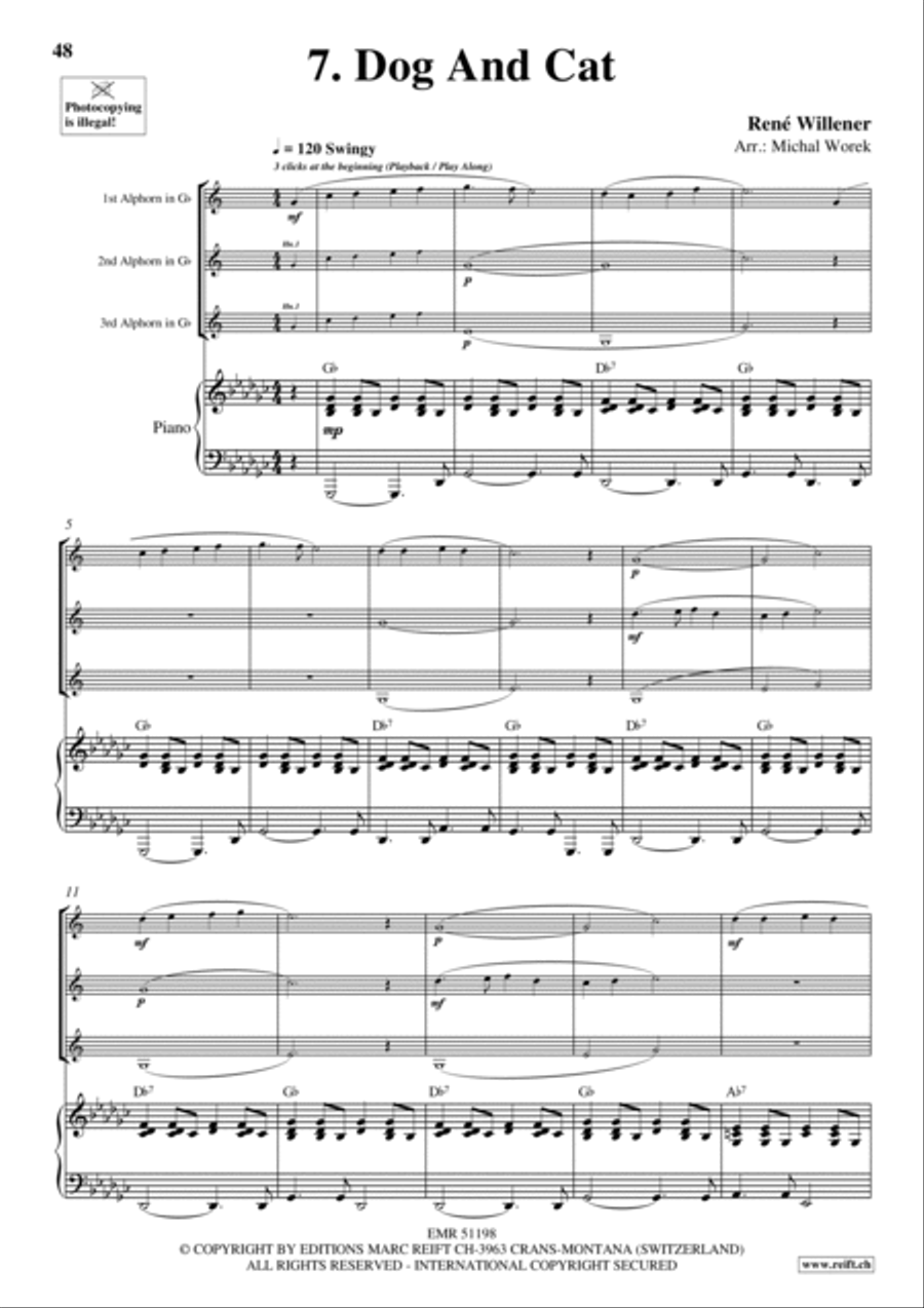 20 Alphorn Trios Volume 1 Brass Trio scores gallery preview page 15