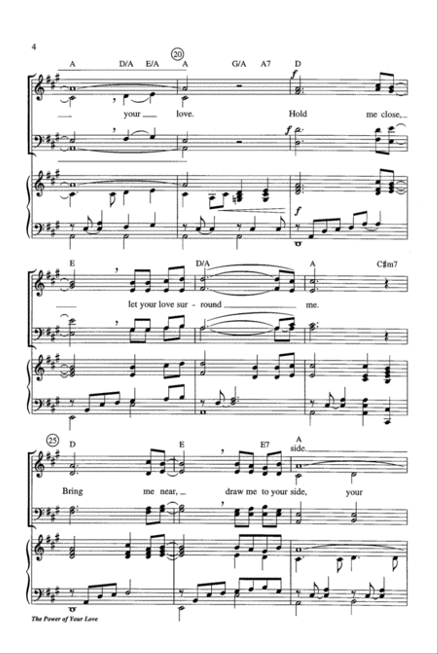 The Power of Your Love 4-Part scores gallery preview page 5