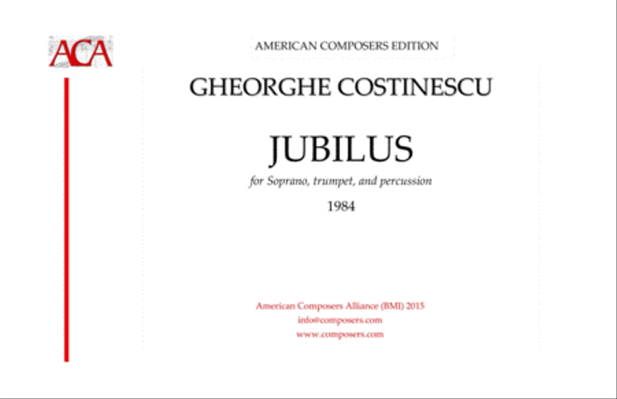 [Costinescu] Jubilus Small Ensemble scores gallery preview page 1