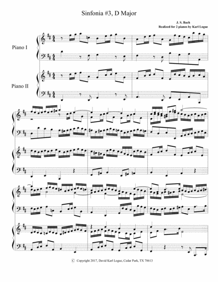 Sinfonia #3 (BWV 789)
