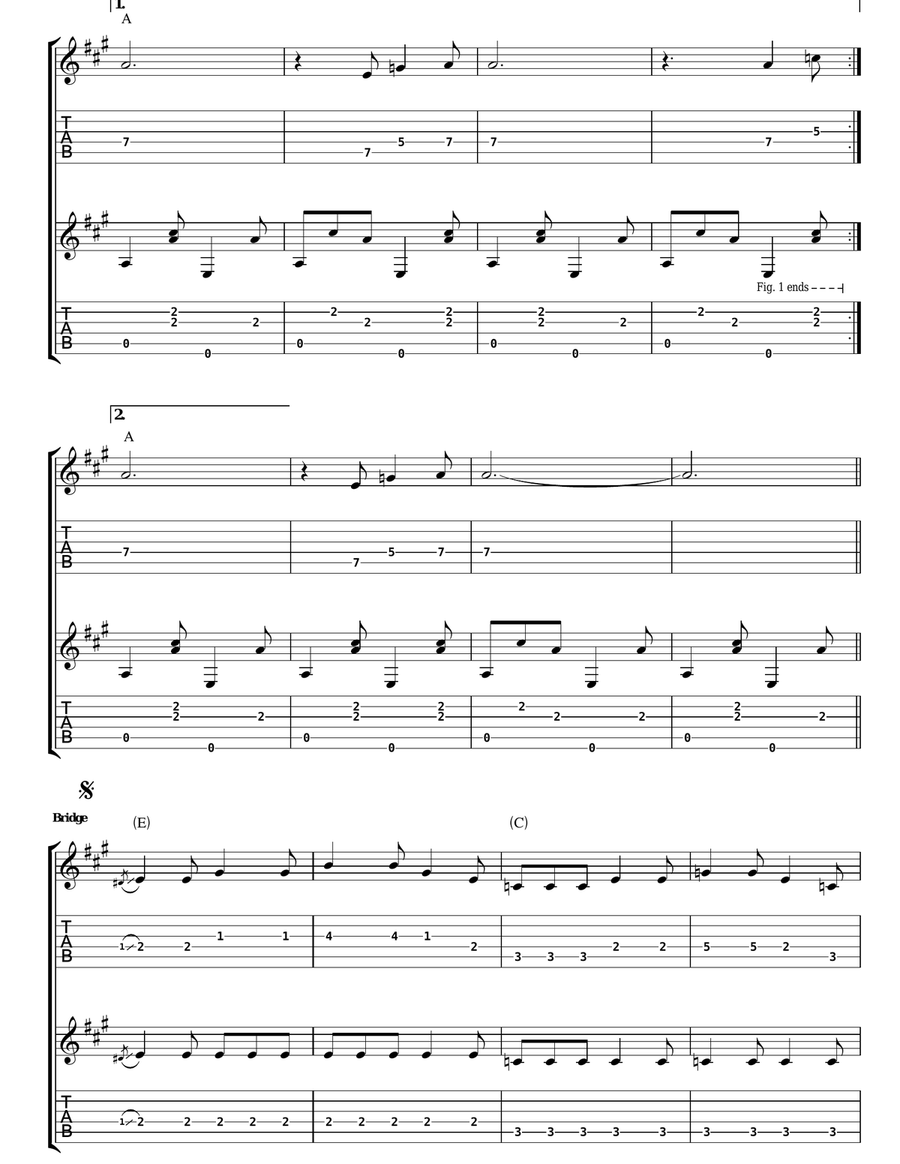 F.B.I. F.B.I. Acoustic Guitar scores gallery preview page 3