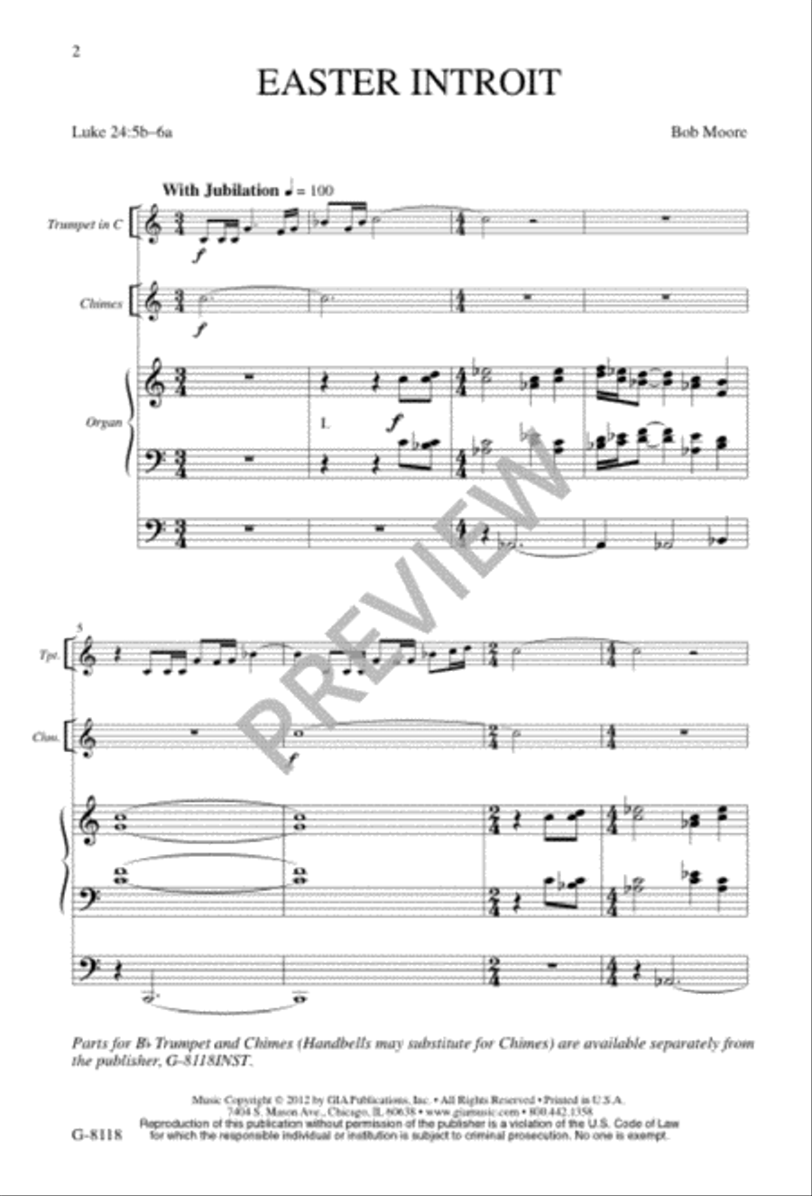 Easter Introit Easter Introit 4-Part scores gallery preview page 2