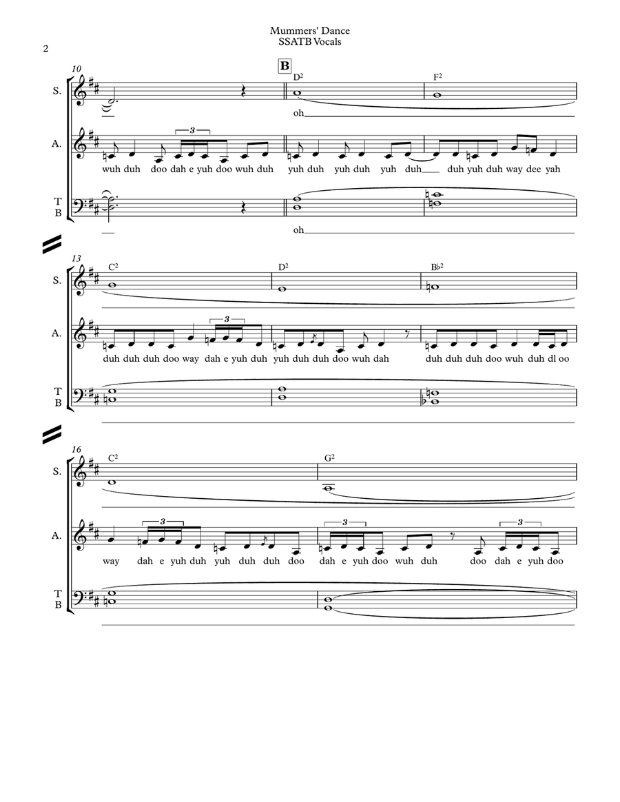 The Mummers' Dance Divisi scores gallery preview page 2
