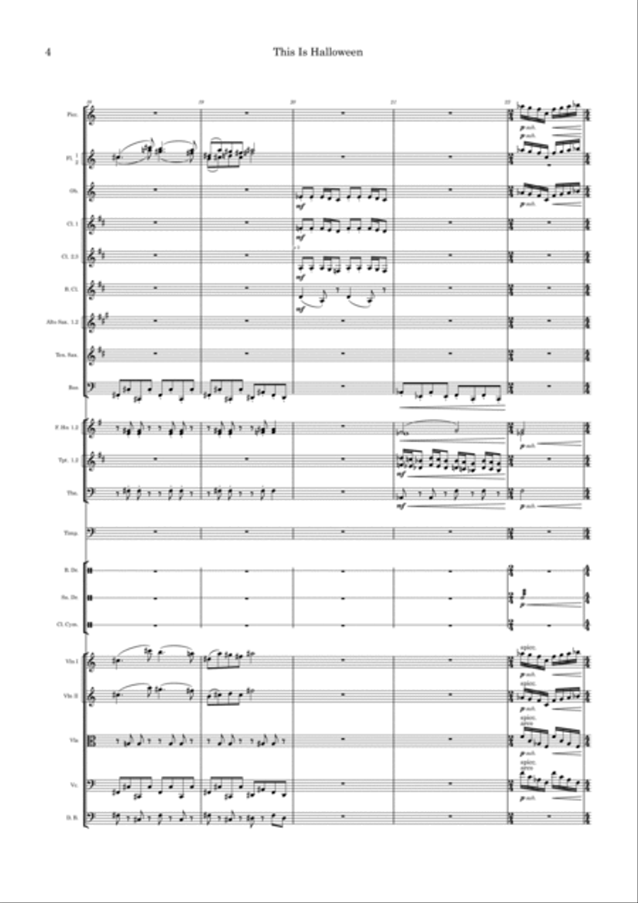 This Is Halloween Full Orchestra scores gallery preview page 4