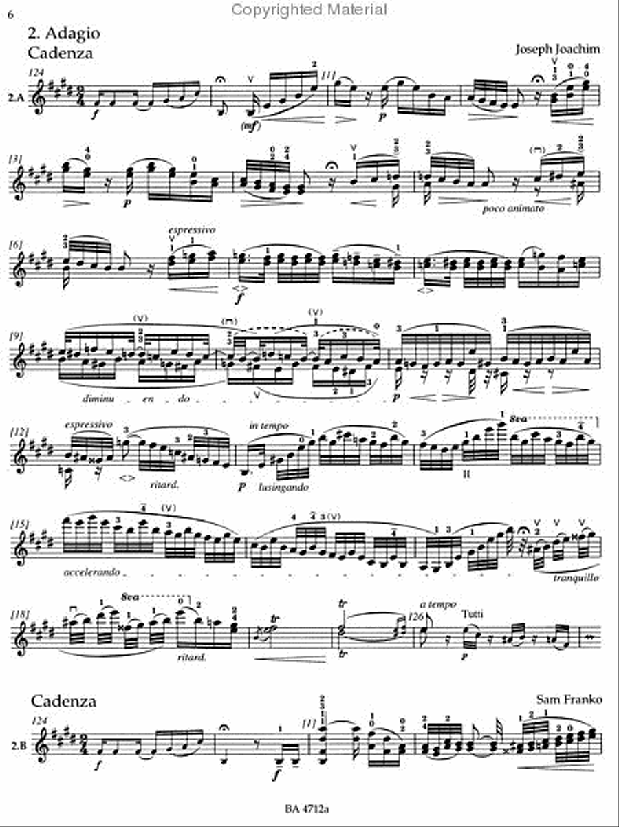 Concerto for Violin and Orchestra, No. 5 A major, KV 219 Violin Solo scores gallery preview page 4