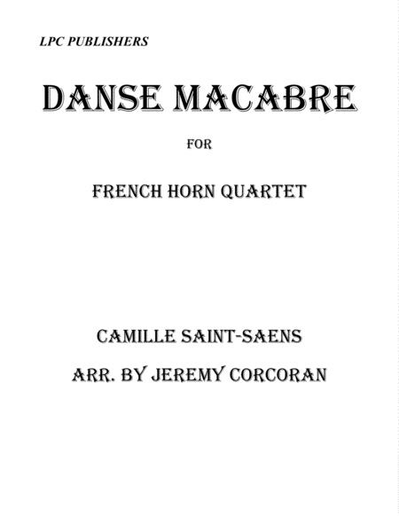 Danse Macabre for French Horn Quartet image number null