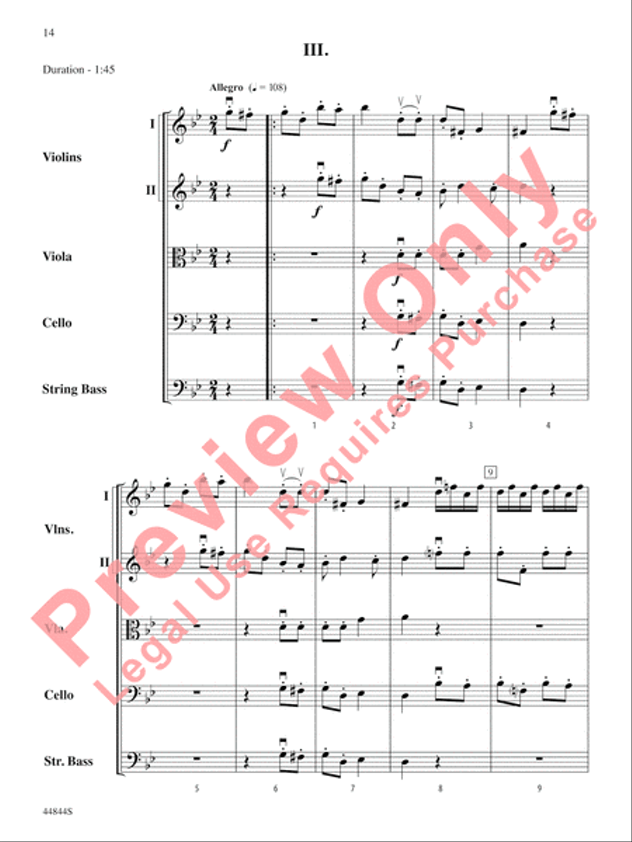 Concerto Grosso, Opus 6, No. 8 String Orchestra scores gallery preview page 15