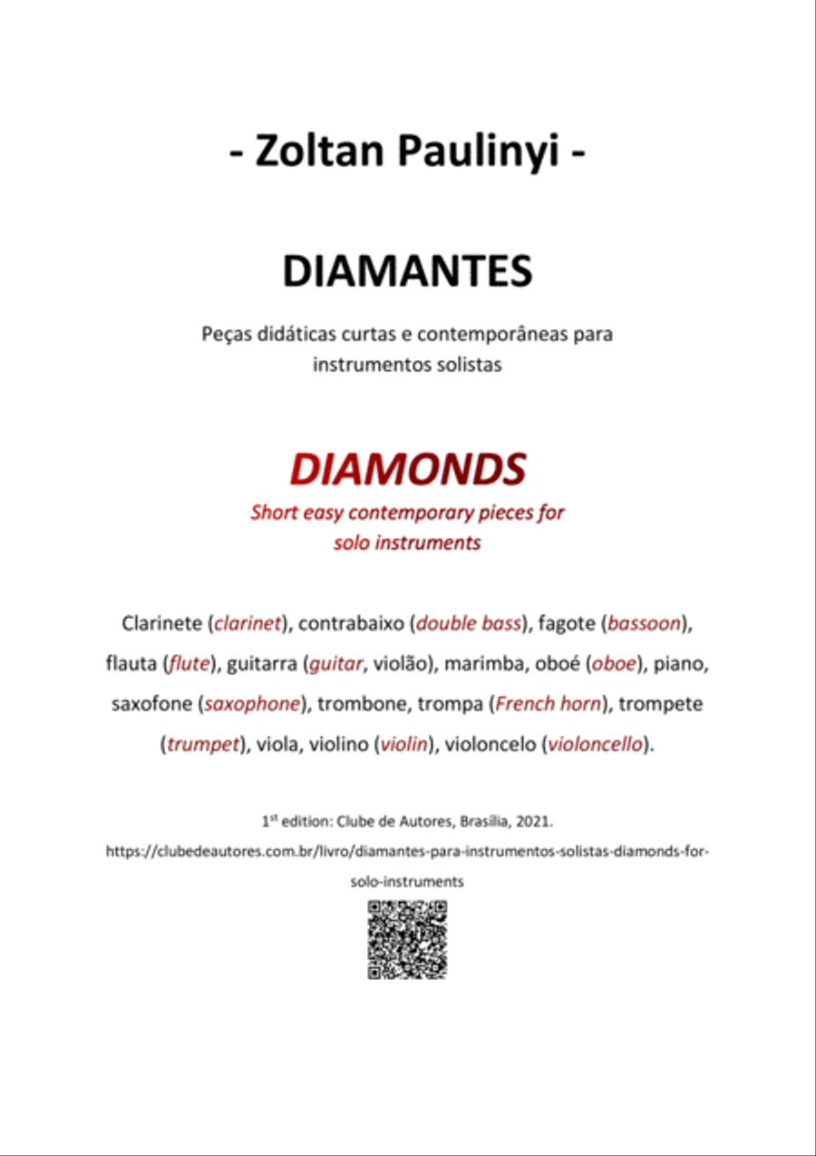 Diamantes para instrumentos solistas (Diamonds for solo instruments): 24 easy contemporary pieces fo Large Ensemble scores gallery preview page 3