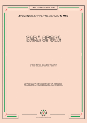 Book cover for Handel-Cara sposa,for Cello and Piano