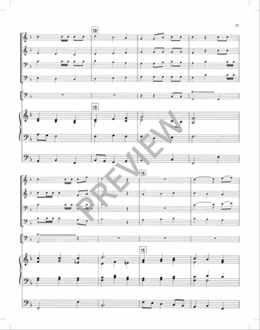 Festival Hymns for Organ, Brass, and Timpani - Volume 4, General Trombone scores gallery preview page 14