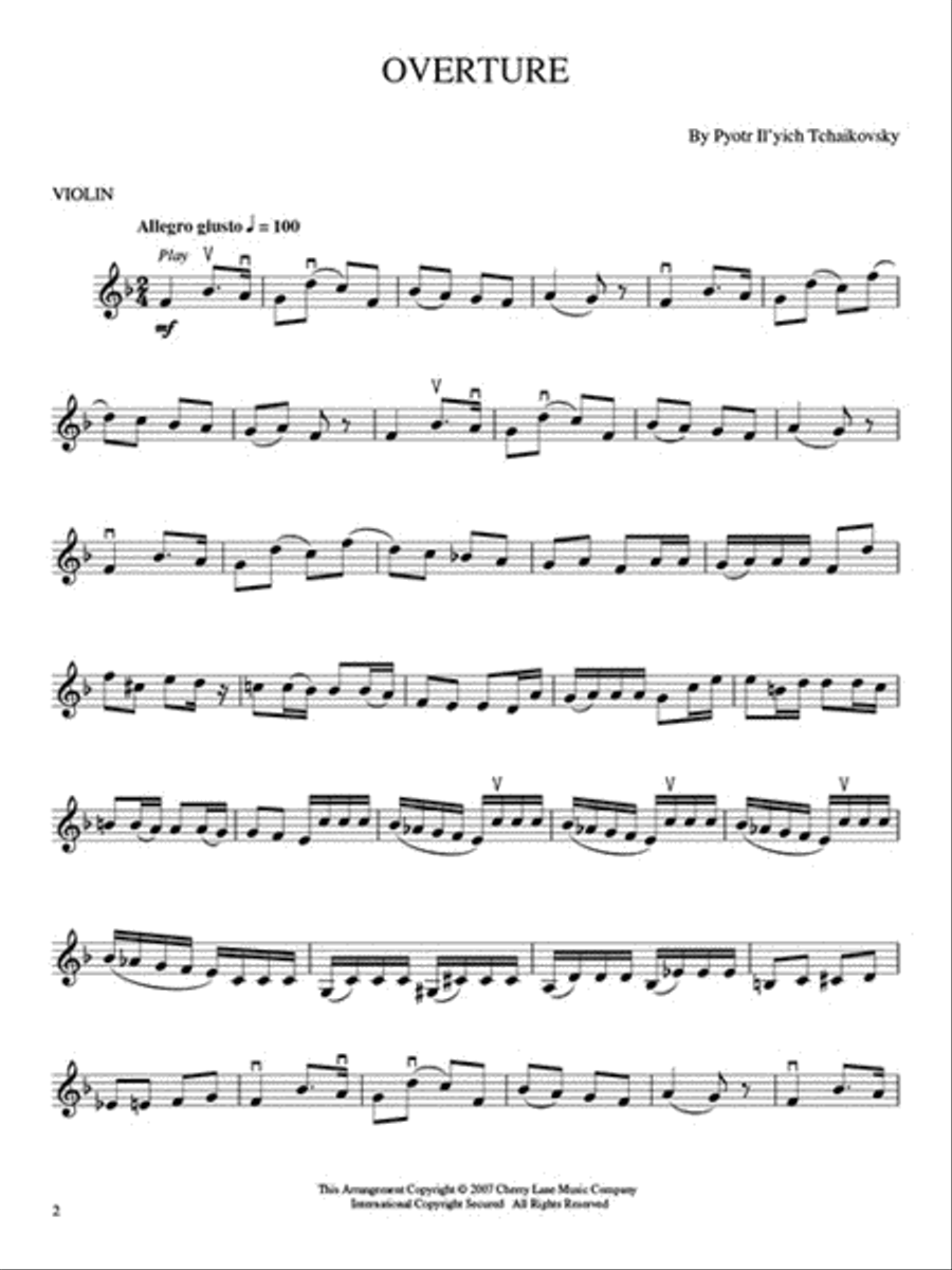 Tchaikovsky's The Nutcracker Violin Solo scores gallery preview page 3