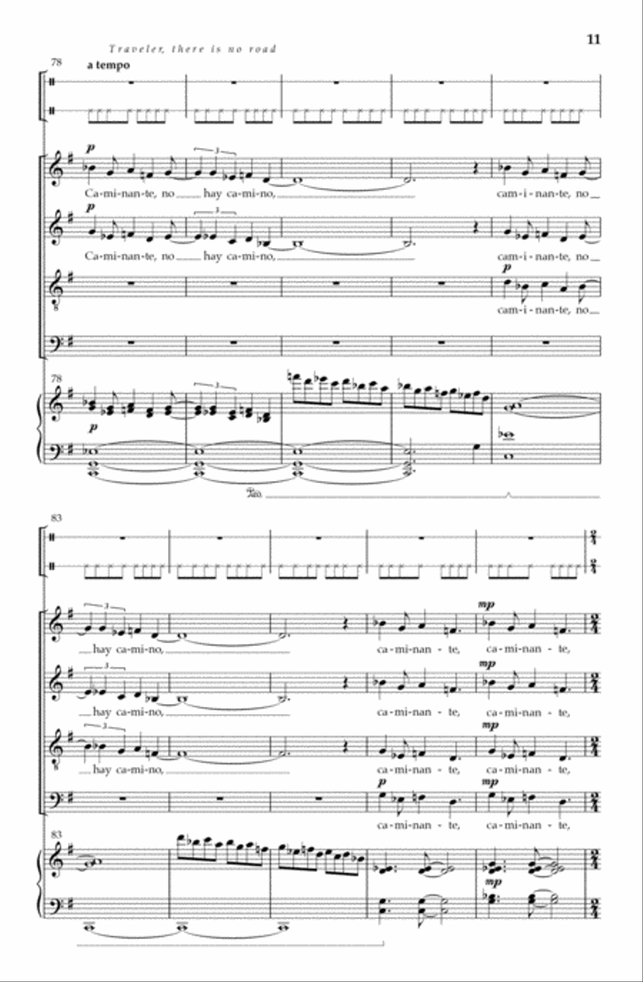 Caminante 4-Part scores gallery preview page 10
