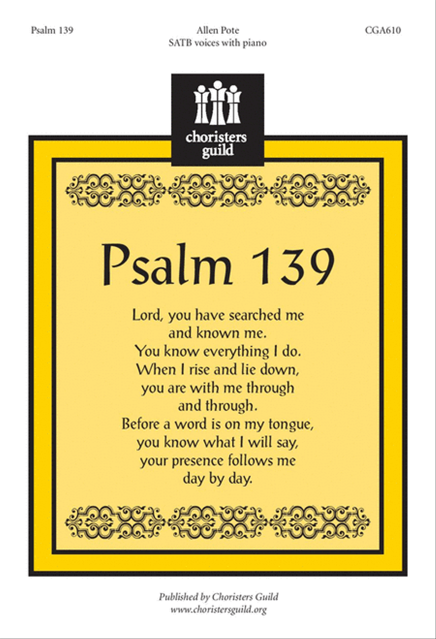 Psalm 139 4-Part scores gallery preview page 1