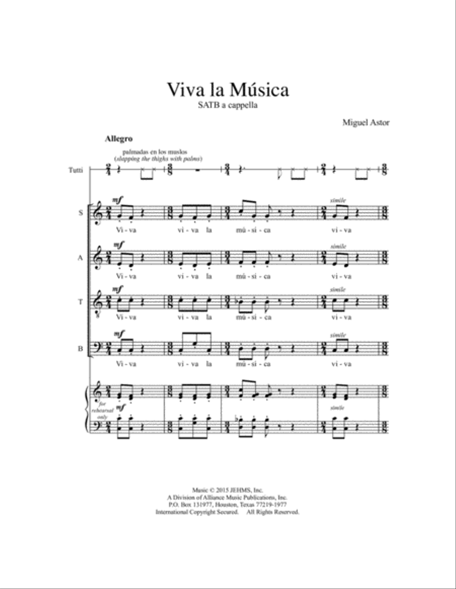 Viva la Musica 4-Part scores gallery preview page 7