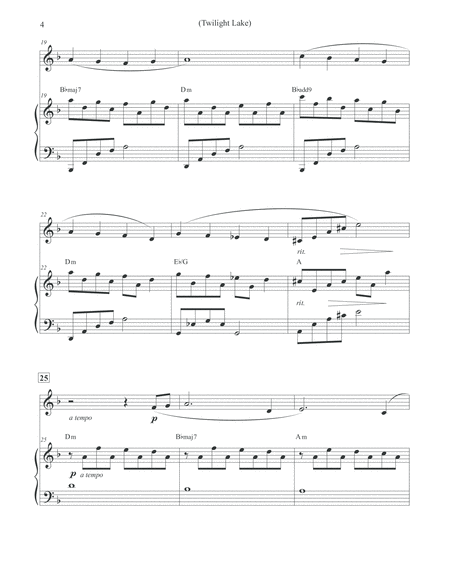 Twilight Lake - Oboe & Piano image number null