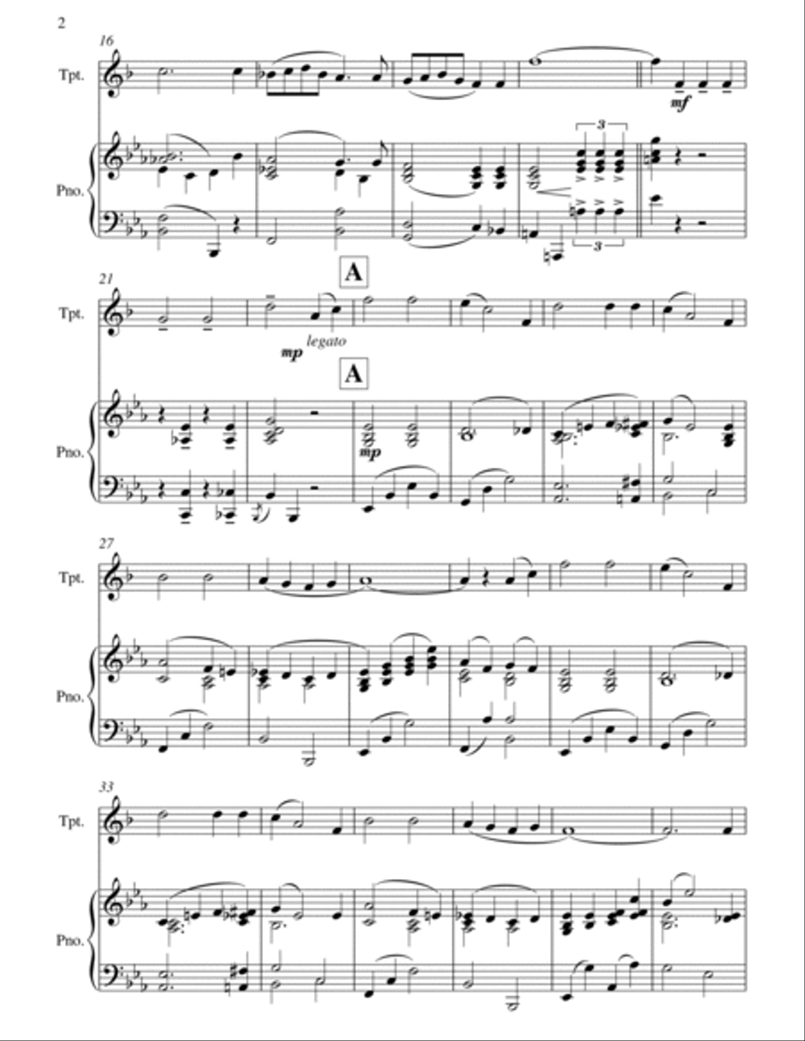 (there'll Be Bluebirds Over) The White Cliffs Of Dover Trumpet Solo scores gallery preview page 2