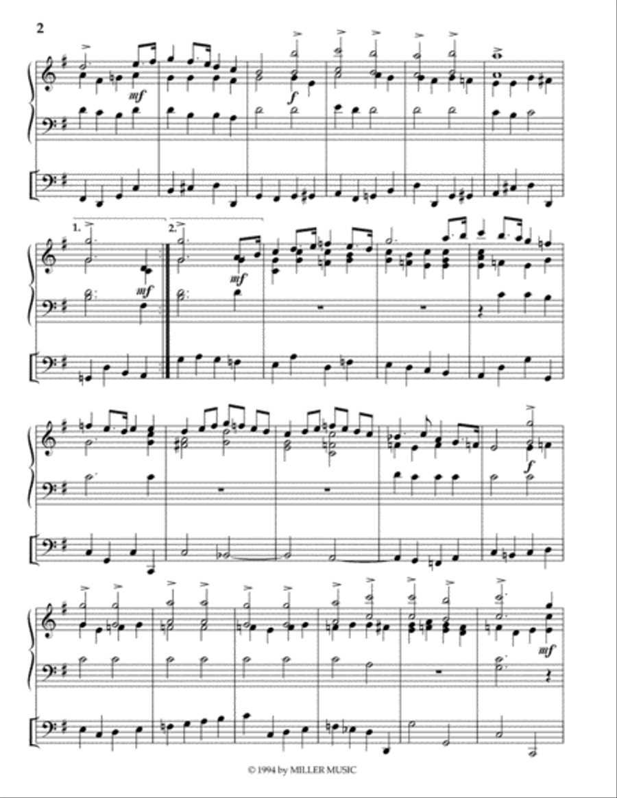 Now Thank We All Our God Organ Solo scores gallery preview page 2
