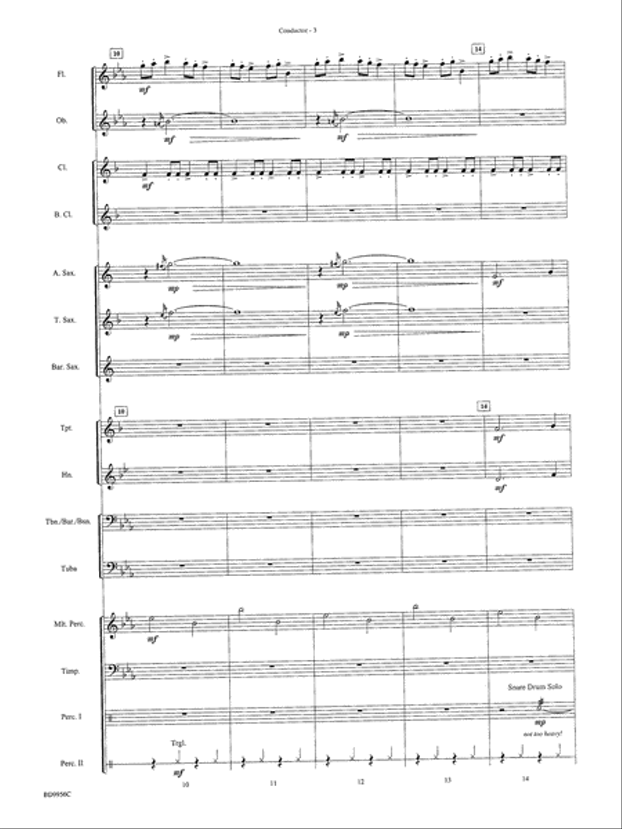 Drummer's Christmas Carol: Score Concert Band scores gallery preview page 4