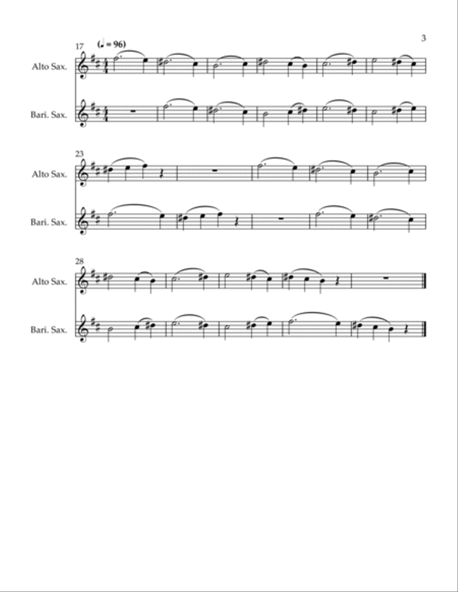 3 Conversations Woodwind Duet scores gallery preview page 3