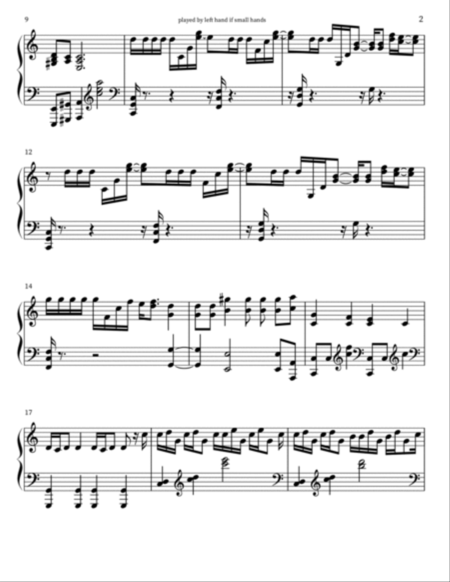 Bejeweled Bejeweled Piano Solo scores gallery preview page 2