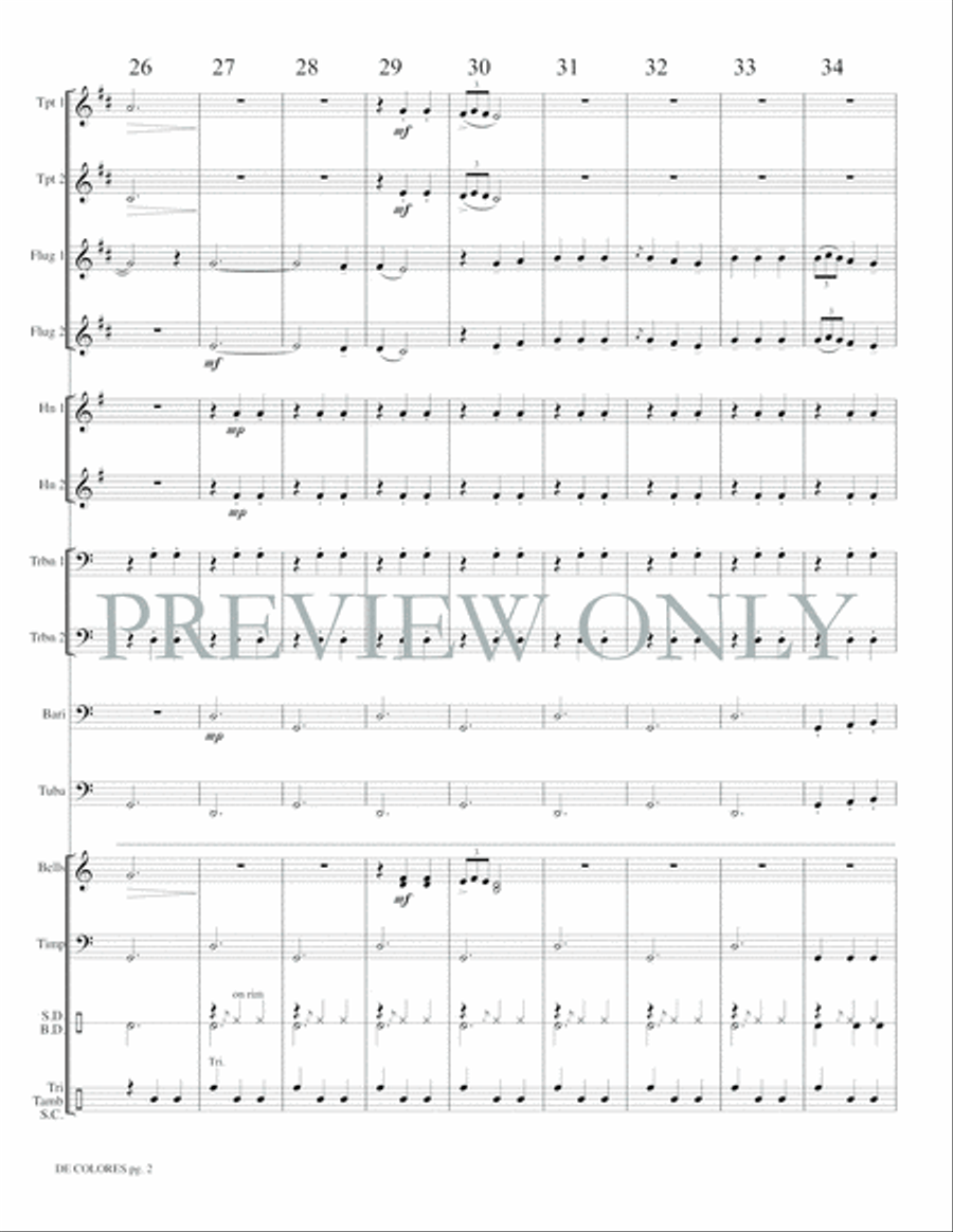De Colores De Colores Small Ensemble scores gallery preview page 6