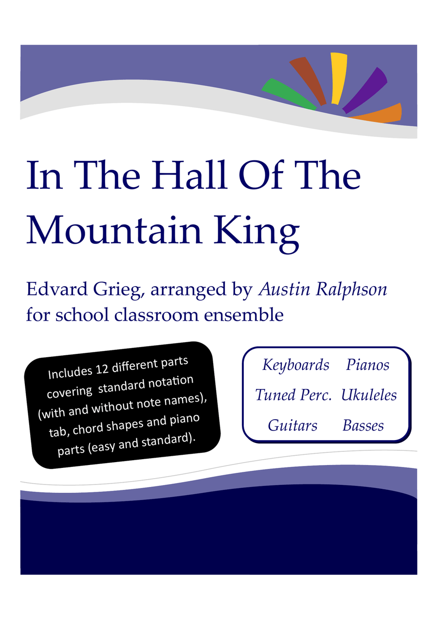 HALLOWEEN: In The Hall Of The Mountain King with backing track - Classroom Ensemble Bassoon scores gallery preview page 1