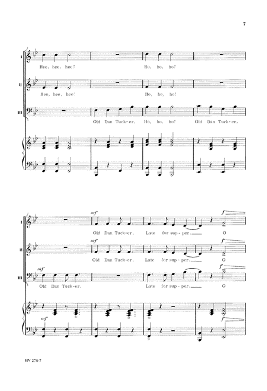 Old Dan Tucker Old Dan Tucker 3-Part scores gallery preview page 8