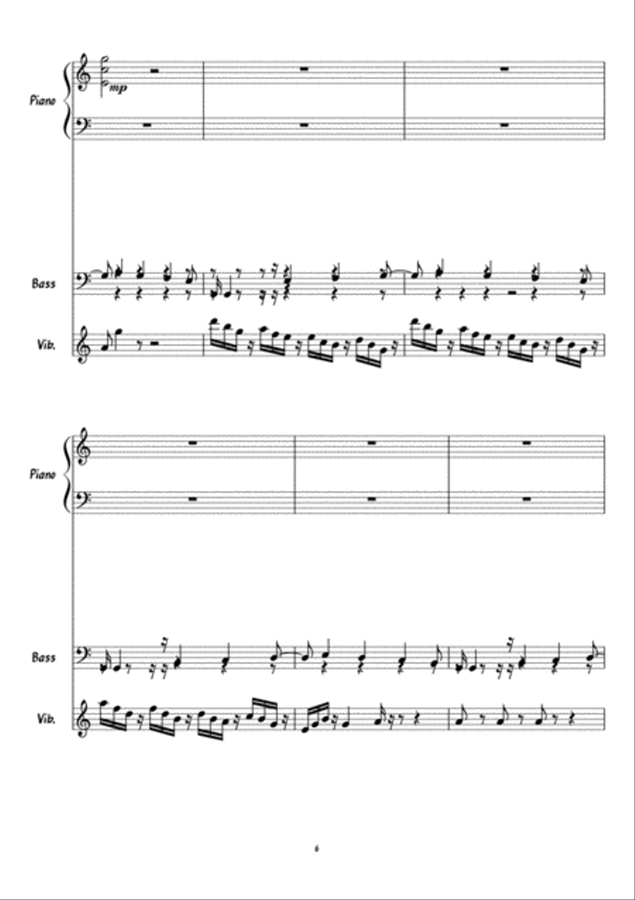 Jazz happy - Music Without Drums Small Ensemble scores gallery preview page 6
