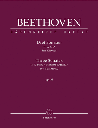 Book cover for Three Sonatas for Pianoforte