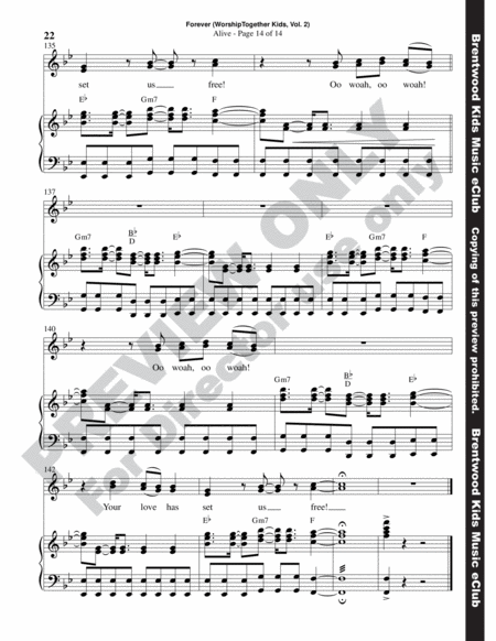 Forever - We Sing Hallelujah (choral book) image number null