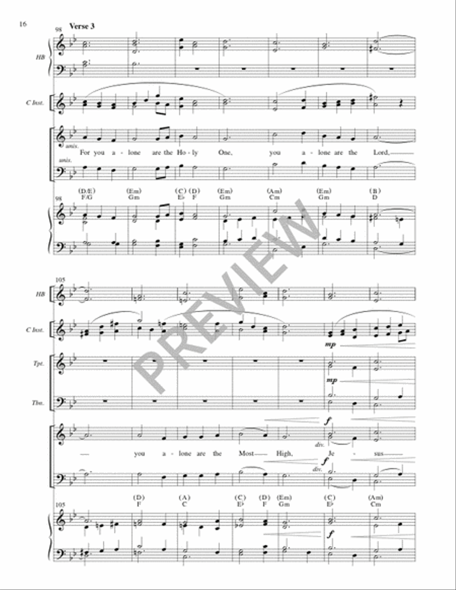 Mass of Creation (Full Score) 4-Part scores gallery preview page 17