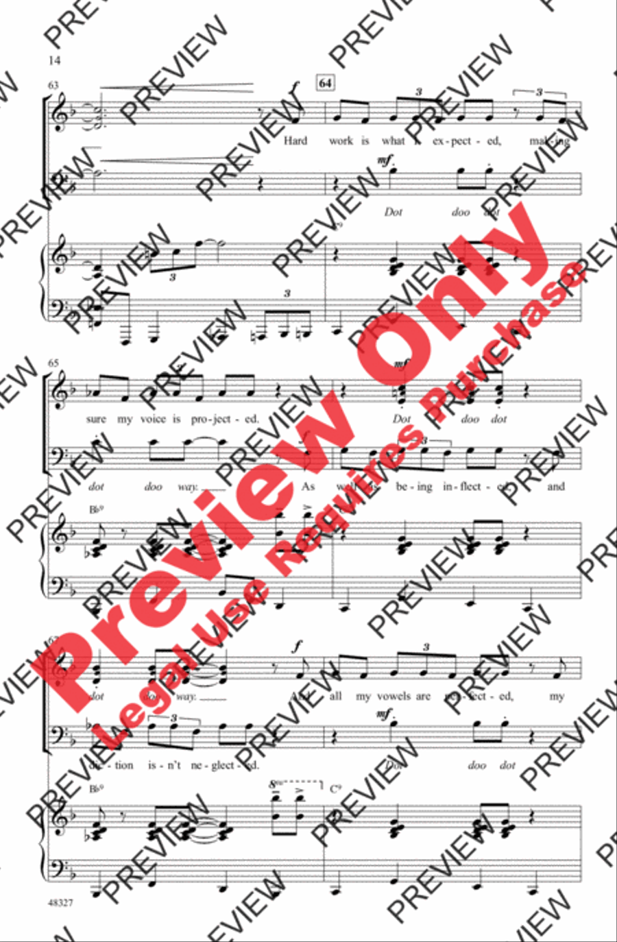 The Chorus Room Blues 3-Part scores gallery preview page 14