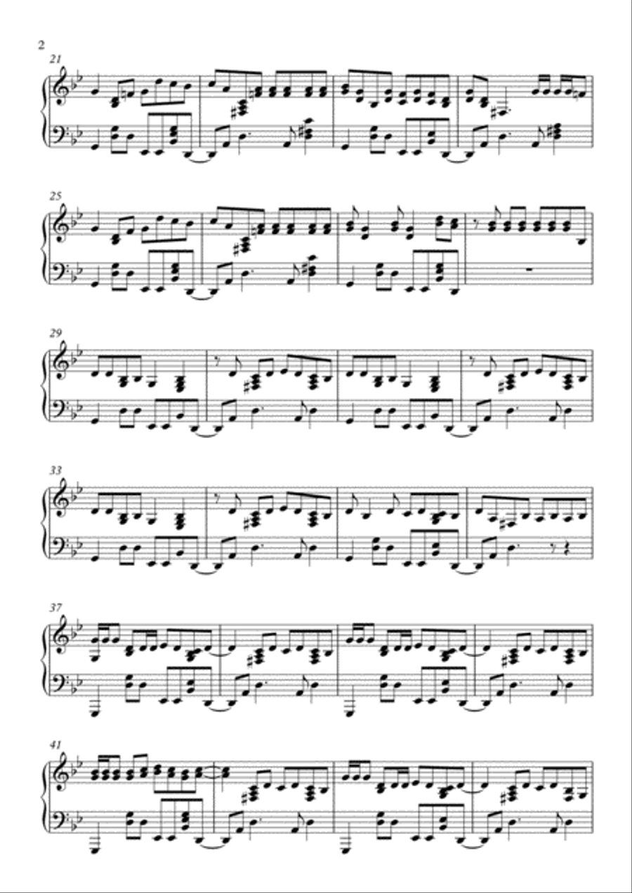 Havana Havana Piano Solo scores gallery preview page 2