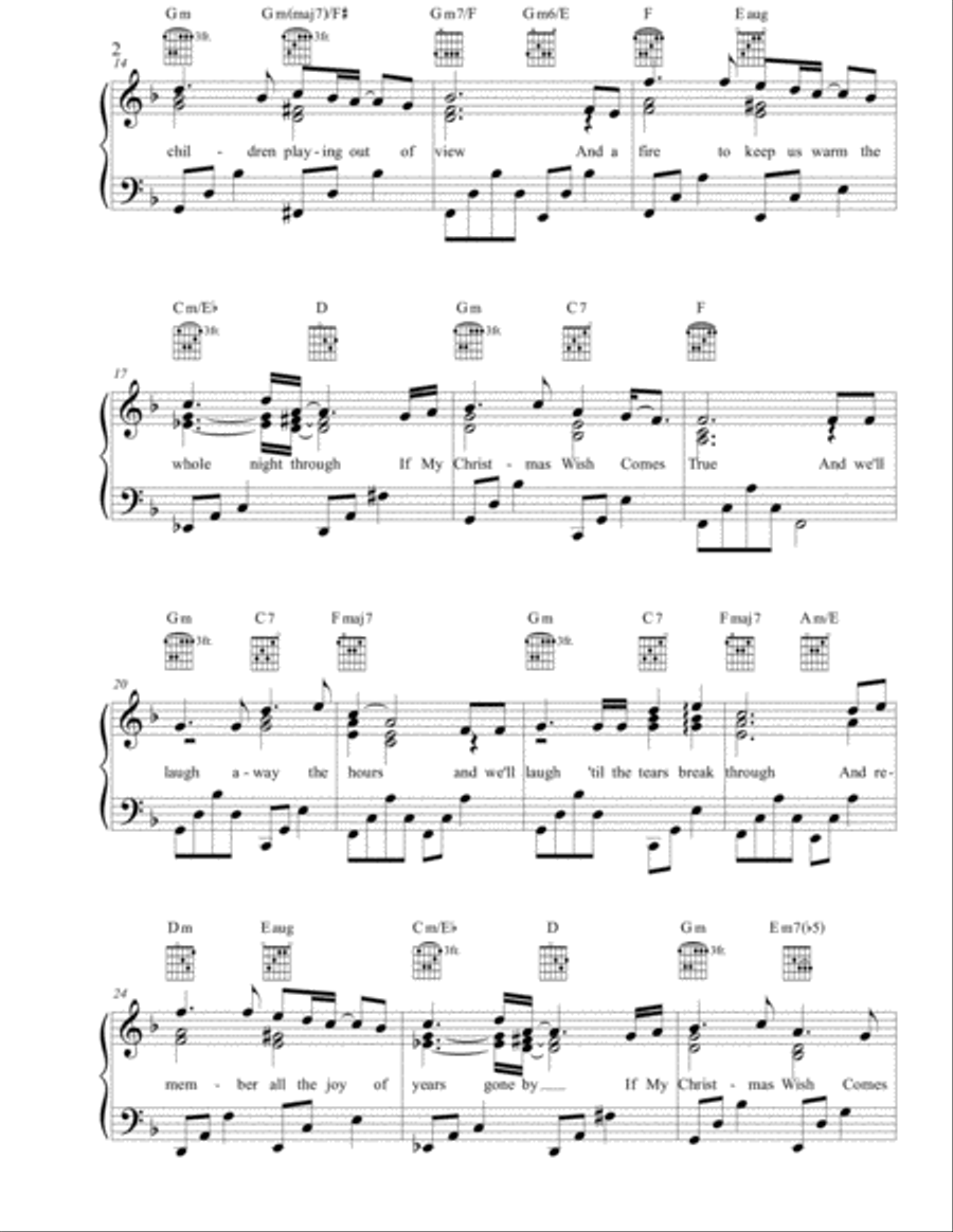 If My Christmas Wish Comes True Voice scores gallery preview page 2