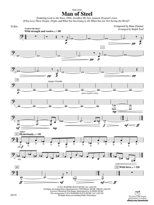 Man of Steel, Suite from: Tuba