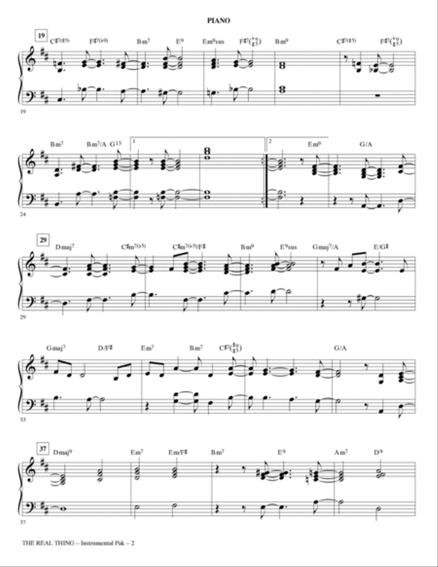 The Real Thing - Piano Choir scores gallery preview page 2