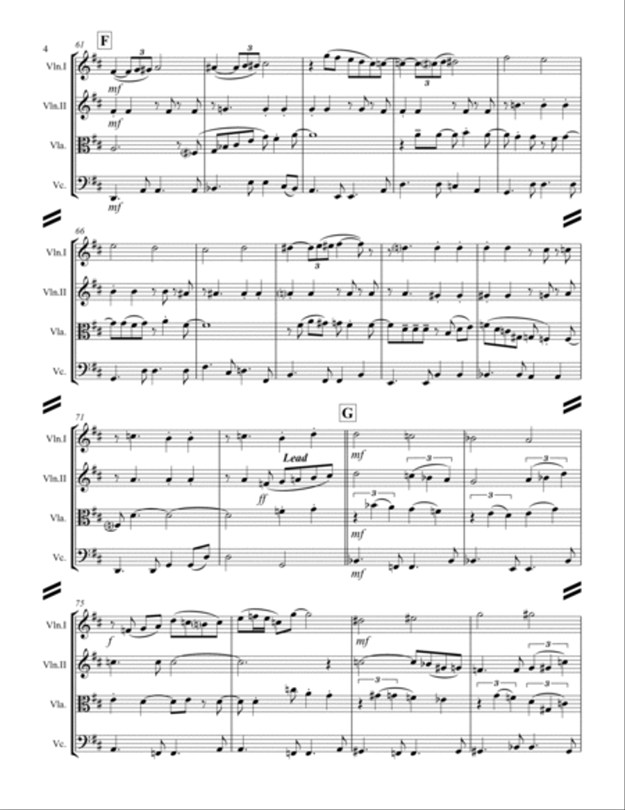 Wave String Quartet scores gallery preview page 5