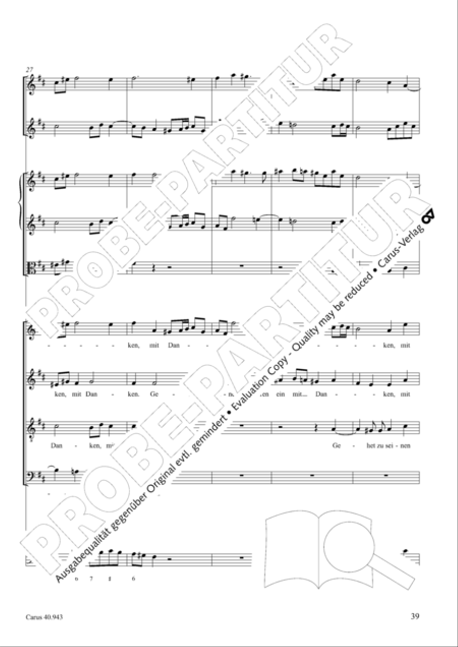 Shout to the Lord, all the earth (Jauchzet dem Herrn, alle Welt) 4-Part scores gallery preview page 46