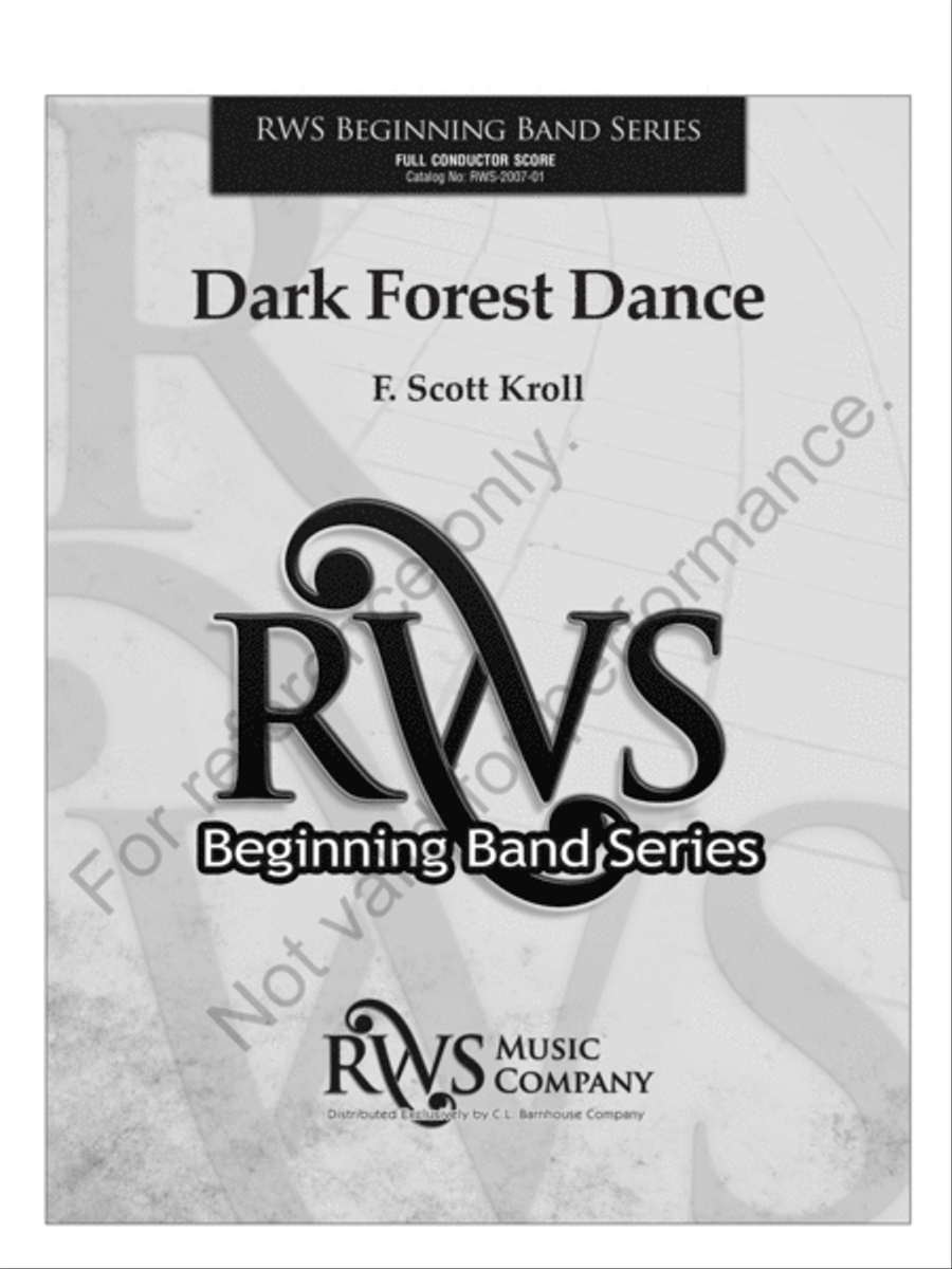 Dark Forest Dance Dark Forest Dance Concert Band scores gallery preview page 2